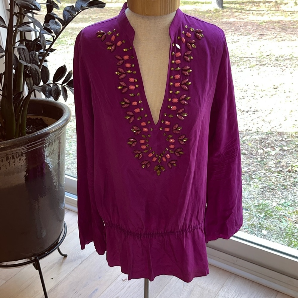 EUC Hale Bob silk blouse